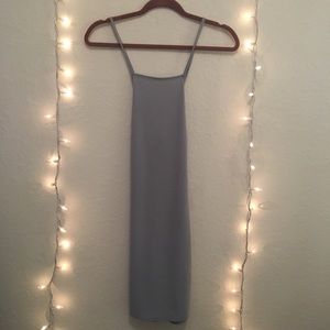 Strappy Bodycon Pom Pom Dress